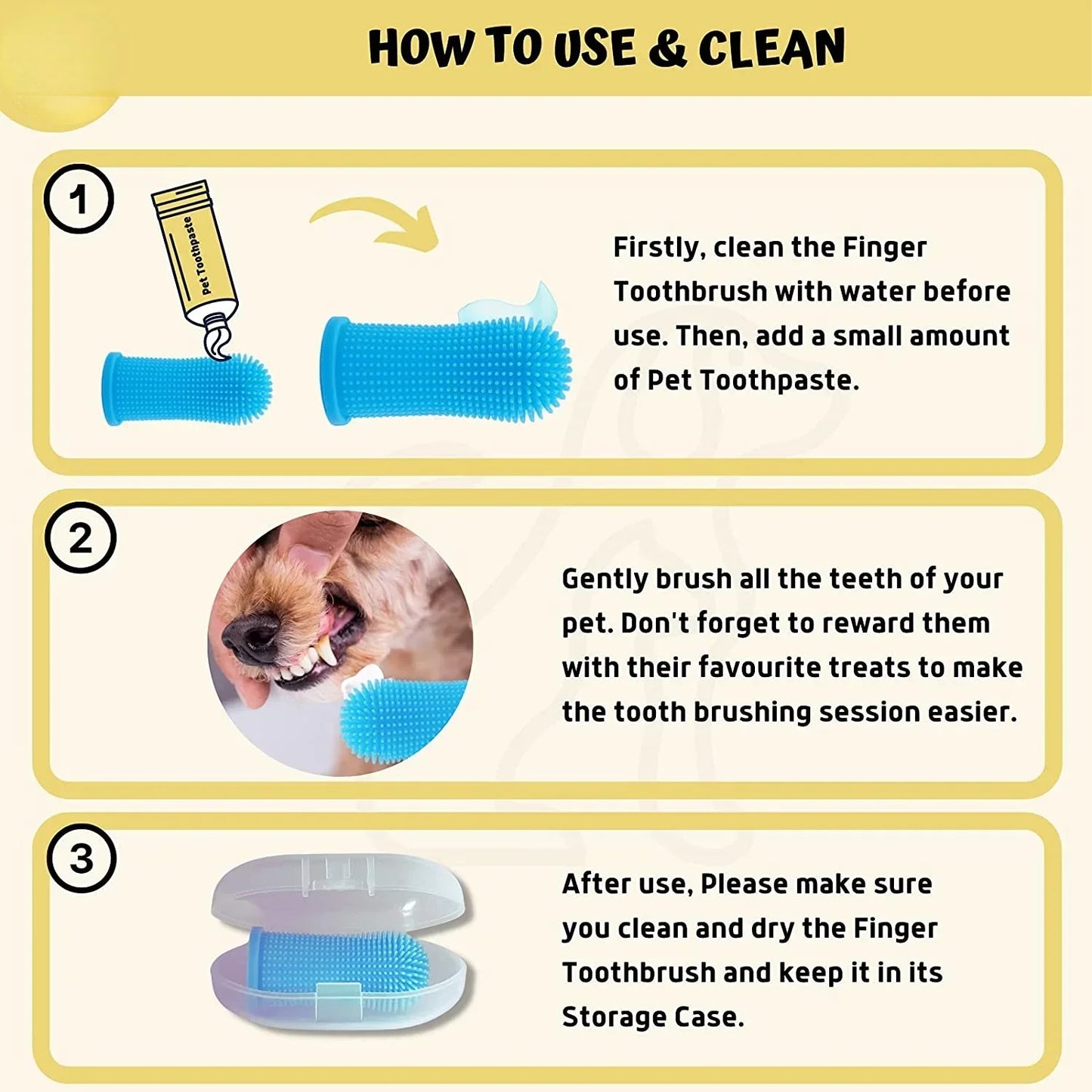Brosse à Dents pour Chien – Chiots et Seniors - Nos Poilus