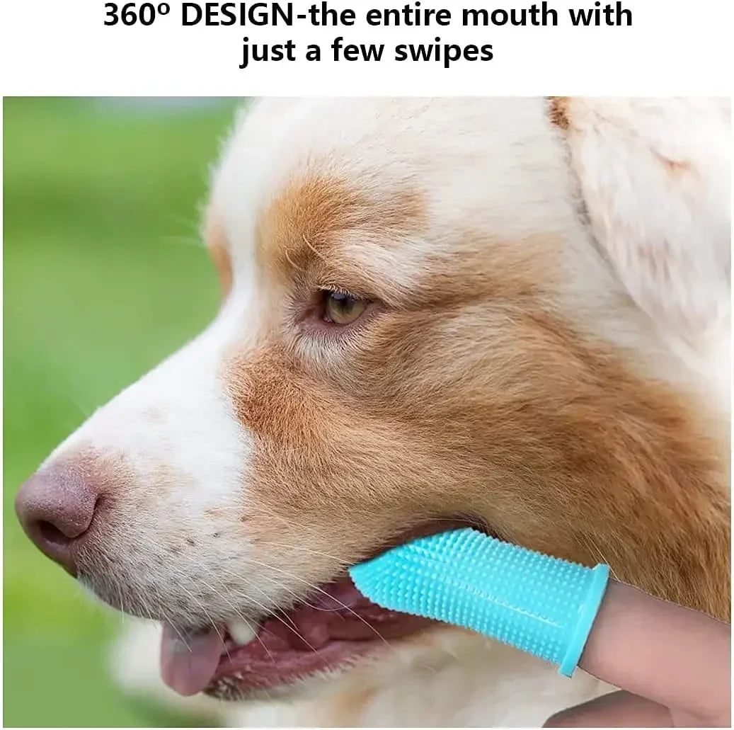 Lot de 3 Brosses à Dents Doigtier pour Chien | Pour une Hygiène Dentaire Douce et Facile