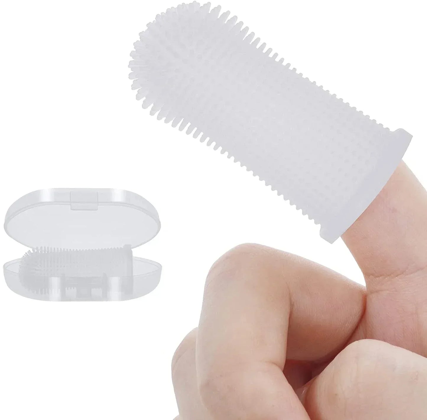Lot de 3 Brosses à Dents Doigtier pour Chien | Pour une Hygiène Dentaire Douce et Facile