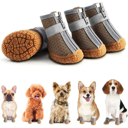 Chaussures Respirantes pour Chiens – Protection Anti-Glisse - Nos Poilus
