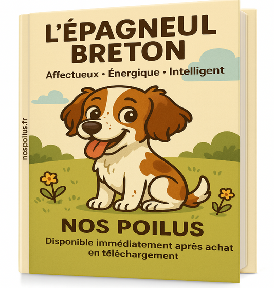decouvez le guide complet sur l'epagneul Breton dans la collection nos poilus