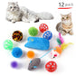Ensemble de jouets pour chat en sisal, stimulation mentale et jeu interactif