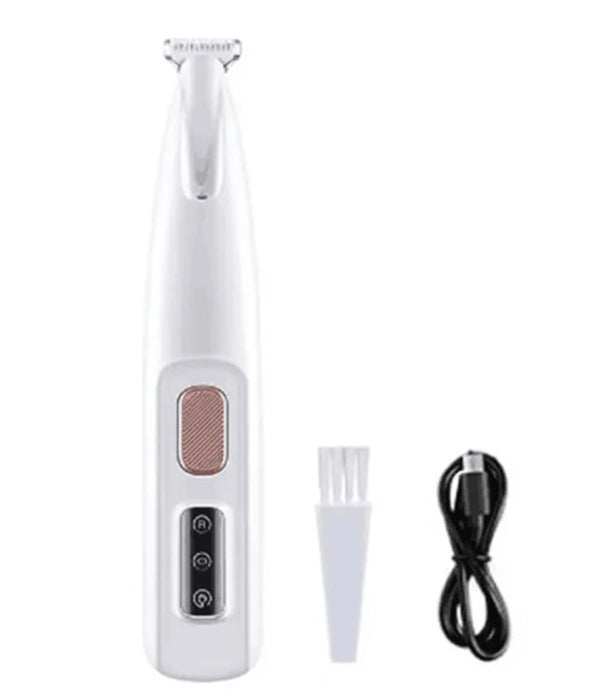 Tondeuse pour poils de pattes de chien avec lumière LED, étanche