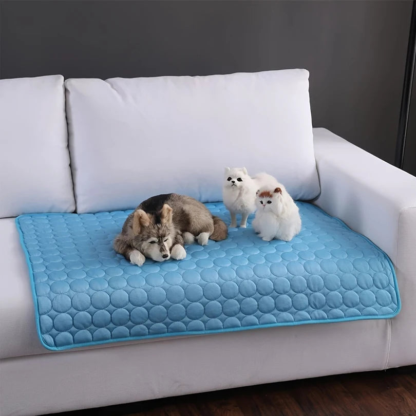 Tapis Rafraîchissant pour Chien | Fraîcheur Instantanée Sans Électricité (Anti Coup de Chaleur)