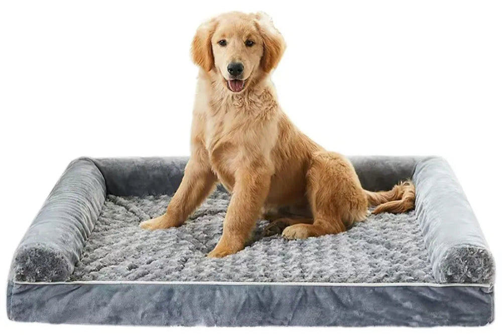 Lit Confort & Soulagement – Mémoire de Forme pour Chiens Nos Poilus