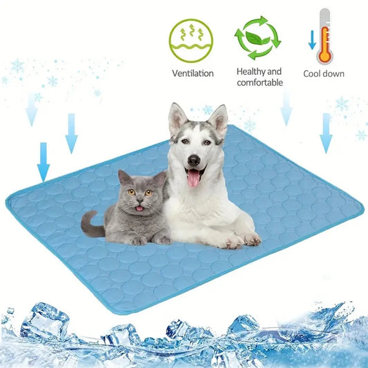 Tapis Rafraîchissant pour Chien | Fraîcheur Instantanée Sans Électricité (Anti Coup de Chaleur)
