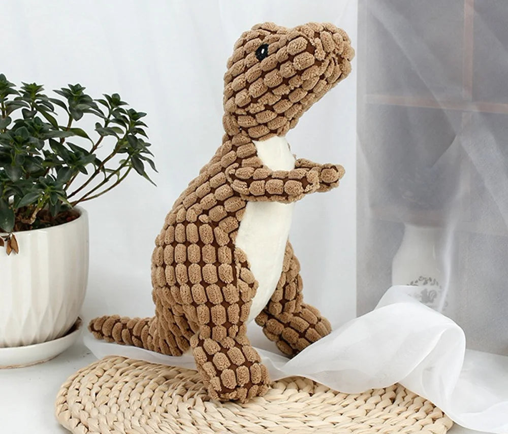 Peluche Dinosaure pour Chiot – Douce et Mâchouillable - Nos Poilus