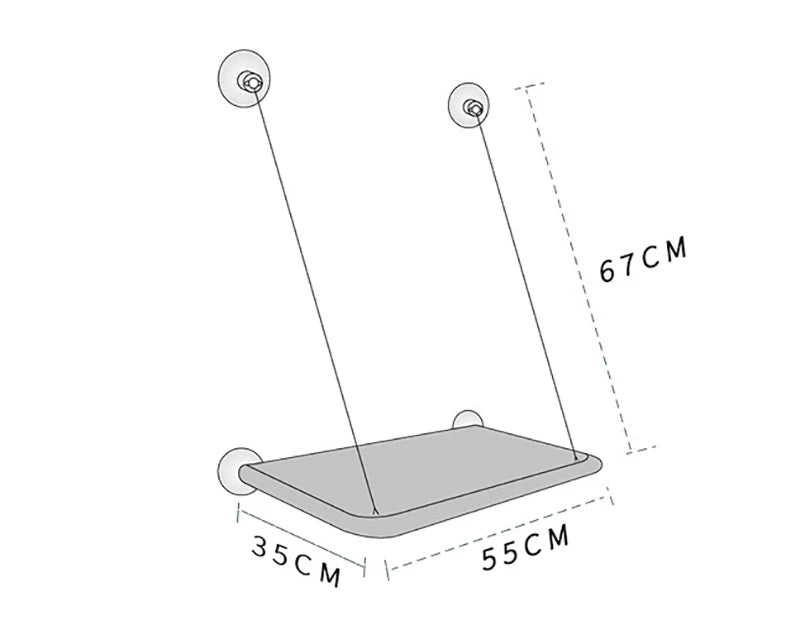 lit hamac de fenêtre pour chat avec ventouses haute adhérence, siège confortable supporte 20kg