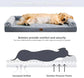 Lit Confort & Soulagement – Mémoire de Forme pour Chiens Nos Poilus
