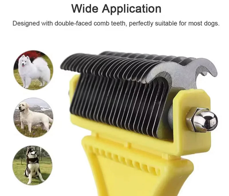 Brosse Démêlante Double Face – Chien et Chat - Nos Poilus