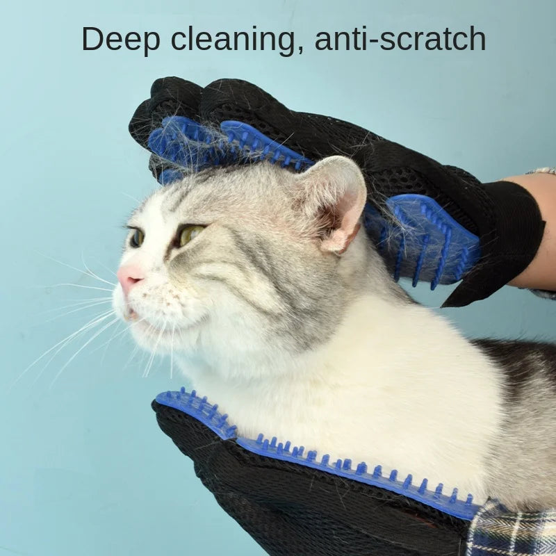 brosse-peigne anti-poils pour chats et chiens, massage doux du pelage