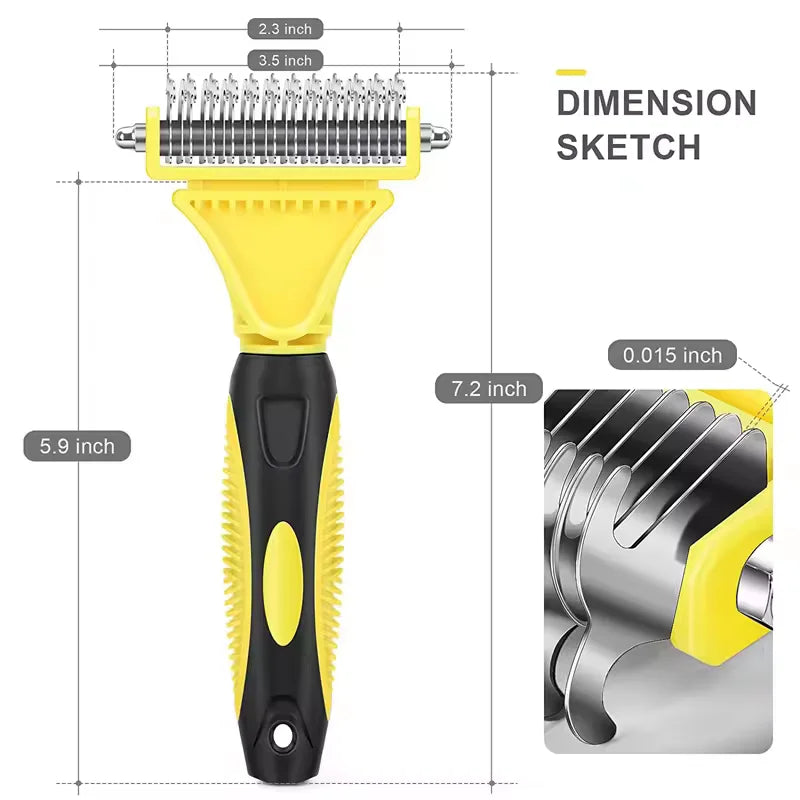 Brosse Démêlante Double Face – Chien et Chat - Nos Poilus