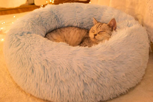 lit rond en peluche super doux pour chat 40–70 cm – Nos Poilus