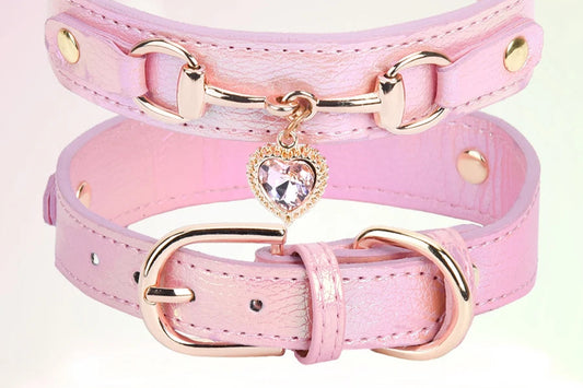 collier en PU pour chat avec décor cœur étincelant, réglable – Nos Poilus