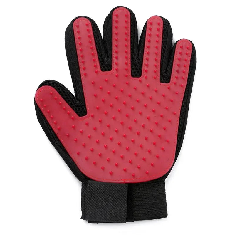 gants brosse-peigne anti-poils pour chats et chiens, massage doux du pelage