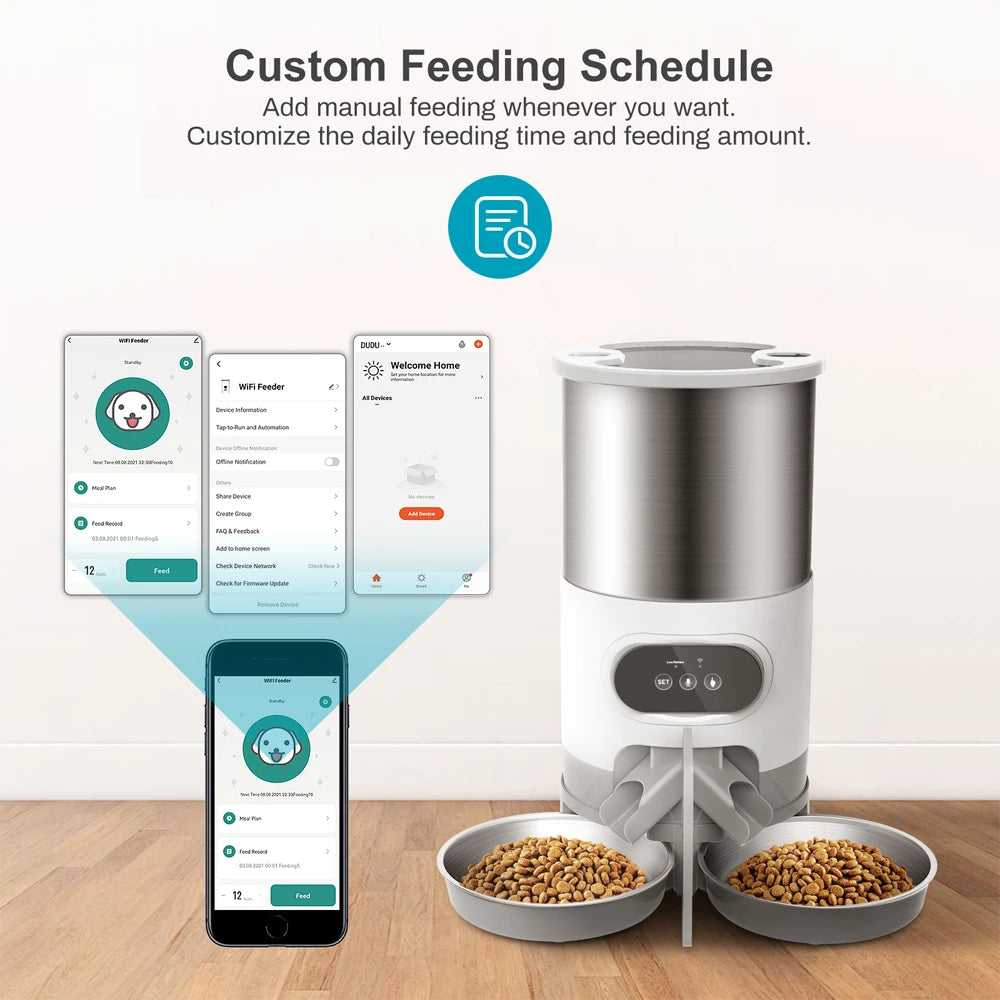 distributeur automatique de croquettes a distance 