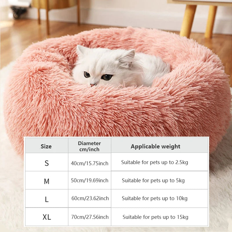 lit rond en peluche super doux pour chat 40–70 cm – Nos Poilus