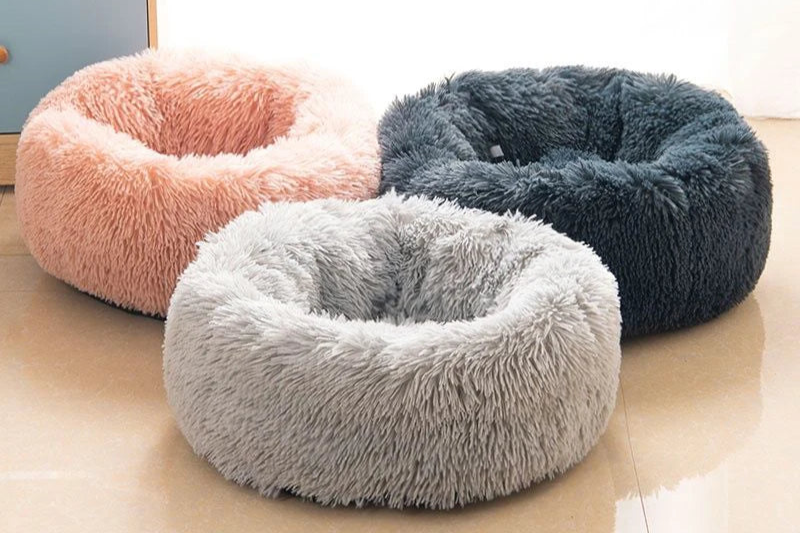 lit rond en peluche super doux pour chat 40–70 cm – Nos Poilus