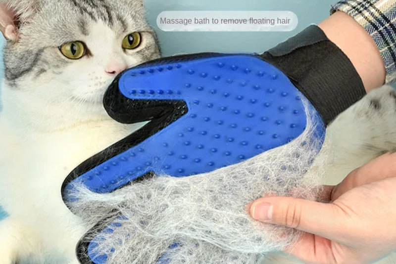 brosse-peigne anti-poils pour chats et chiens, massage doux du pelage