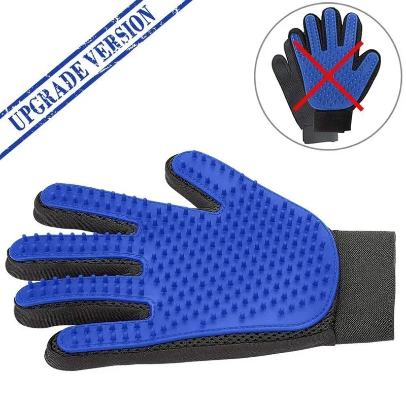 gants de toilettage en silicone pour chat – capture du poil mort Nos Poilus