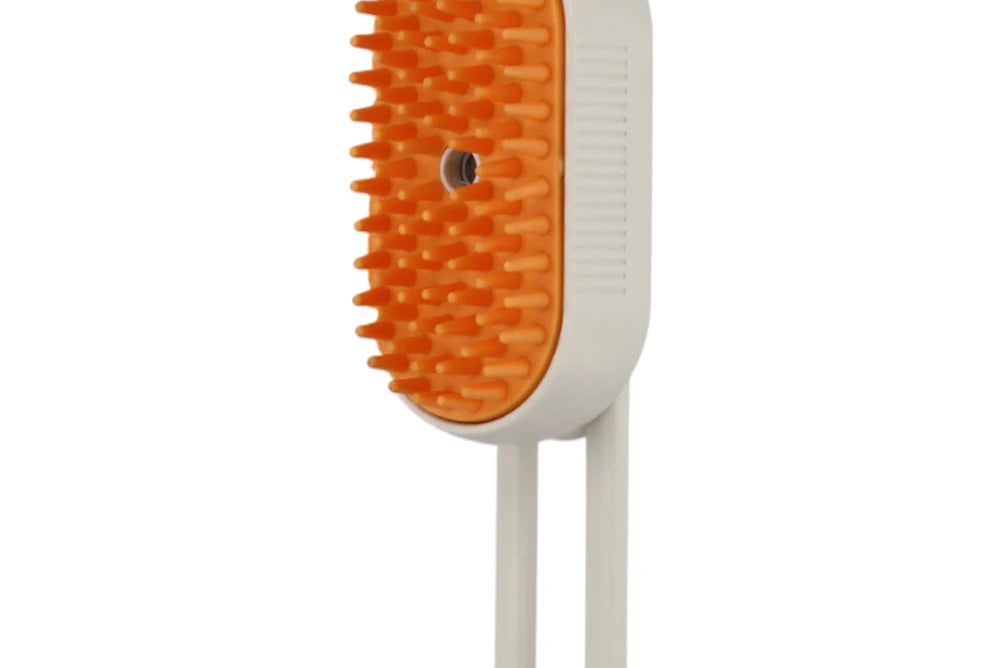 Brosse à vapeur 3-en-1 rechargeable USB pour chat et chien, démêlage et massage"