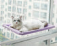 lit hamac de fenêtre pour chat avec ventouses haute adhérence, siège confortable supporte 20kg