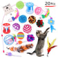 Ensemble de jouets pour chat et chaton chatons en sisal, stimulation mentale et jeu interactif