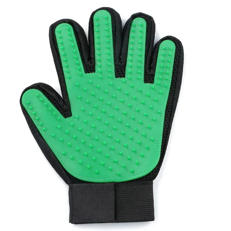 gants brosse-peigne anti-poils pour chats et chiens, massage doux du pelage