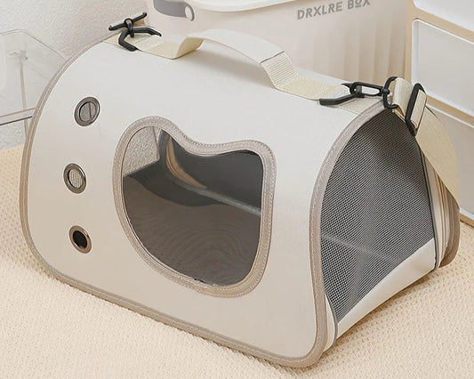 Sac Bandoulière Respirant – Transport Chat et Chiot - Nos Poilus