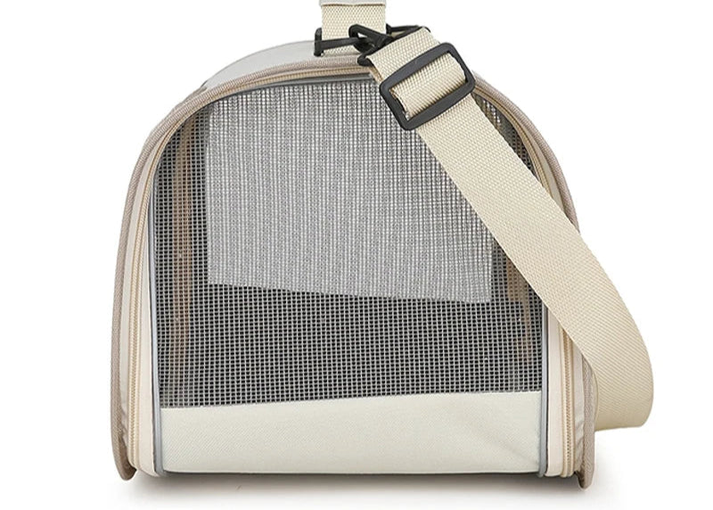Sac Bandoulière Respirant – Transport Chat et Chiot - Nos Poilus
