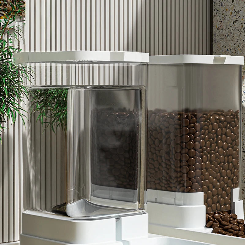 Distributeur 2-en-1 Eau et Croquettes pour Chien et Chat | Grande Capacité et Sans Électricité