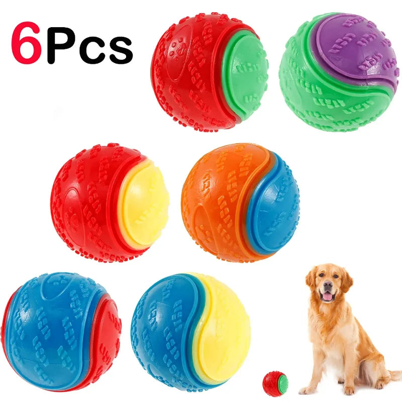 Balles  interactives  jouet à mâcher ,pack de 6 pièces