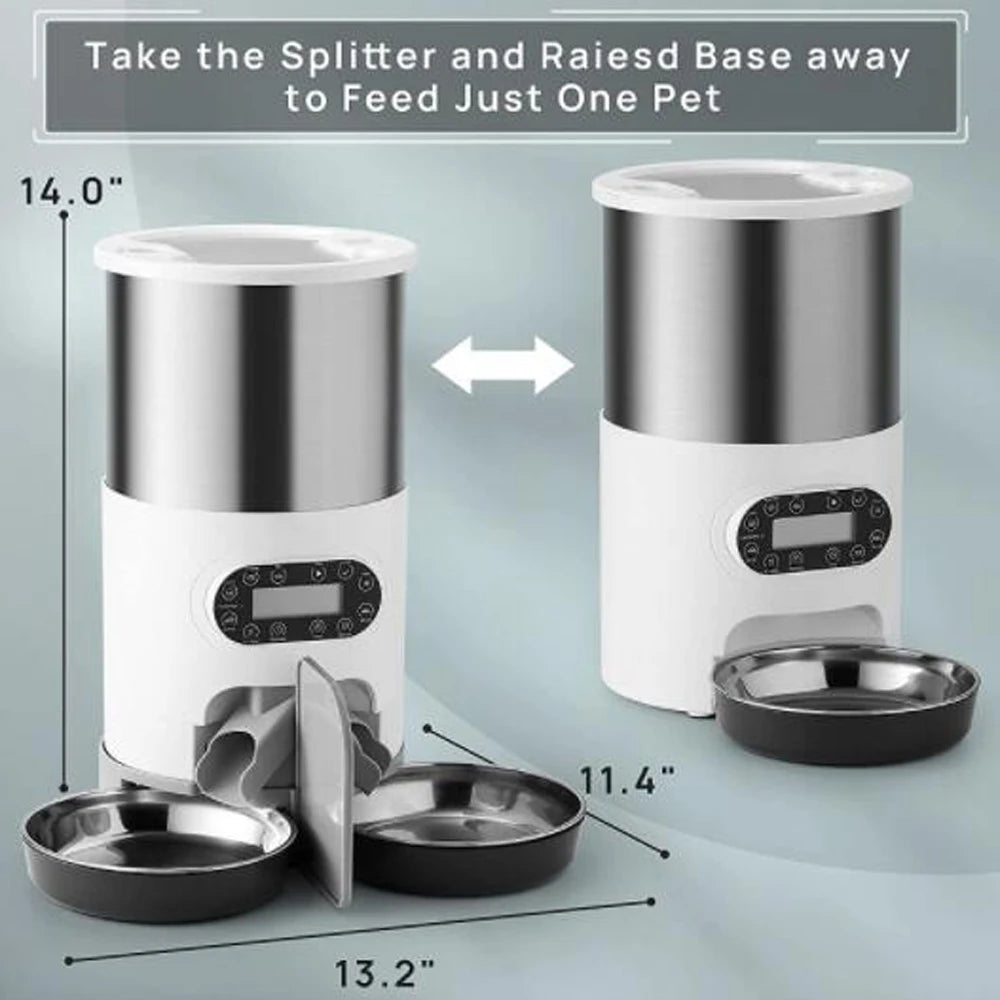 distributeur automatique de croquettes double bols