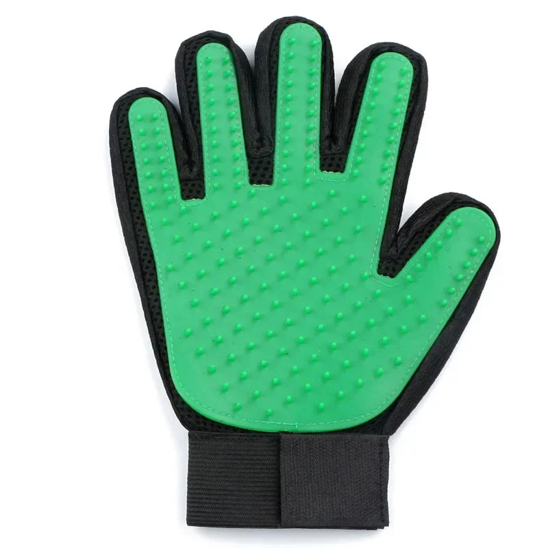 gants brosse-peigne anti-poils pour chats et chiens, massage doux du pelage