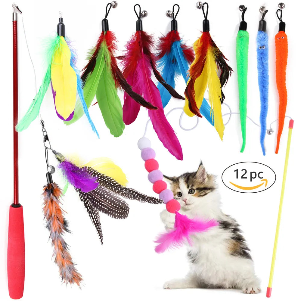 Ensemble de jouets pour chat et chaton chatons en sisal, stimulation mentale et jeu interactif