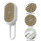 Brosse à vapeur 3-en-1 rechargeable USB pour chat et chien, démêlage et massage"