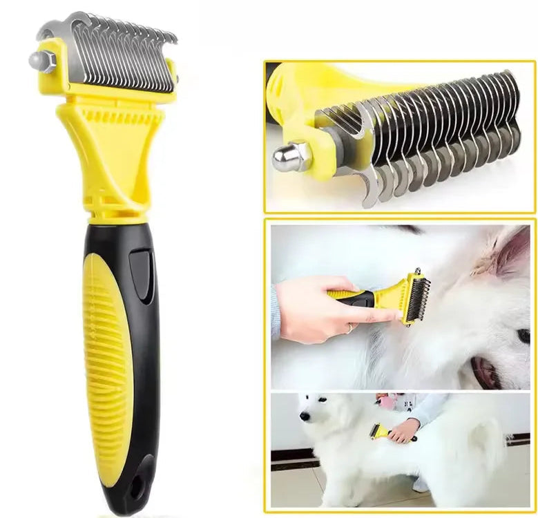 Brosse Démêlante Double Face – Chien et Chat - Nos Poilus