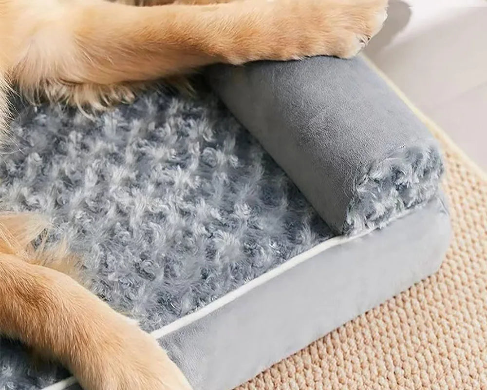 Lit Confort & Soulagement – Mémoire de Forme pour Chiens Nos Poilus