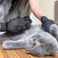 gants brosse-peigne anti-poils pour chats et chiens, massage doux du pelage