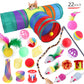 Ensemble de jouets pour chat en sisal, stimulation mentale et jeu interactif