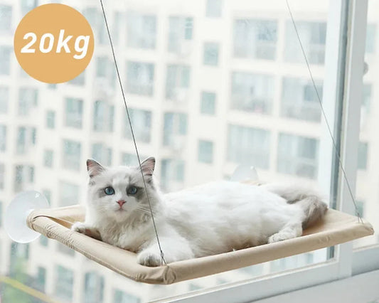 lit hamac de fenêtre pour chat avec ventouses haute adhérence, siège confortable supporte 20kg