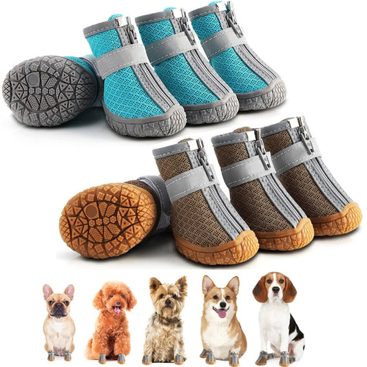 Chaussures Respirantes pour Chiens – Protection Anti-Glisse - Nos Poilus