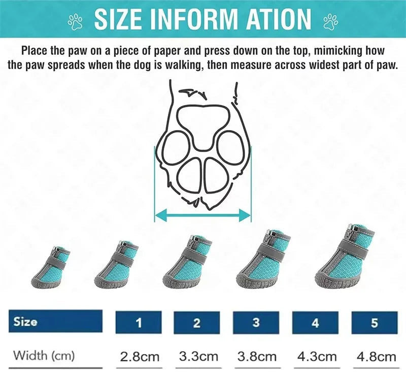 Chaussures Respirantes pour Chiens – Protection Anti-Glisse - Nos Poilus