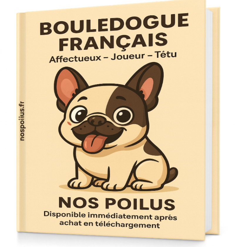 découvrez l'e-book guide complet sur le chien Bouledogue Français.
