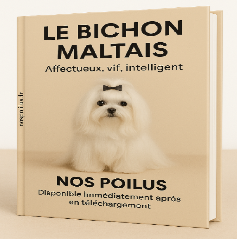 Le bichon maltais petit chien a decouvrir au travers d'un guide de la collection nos poilus 